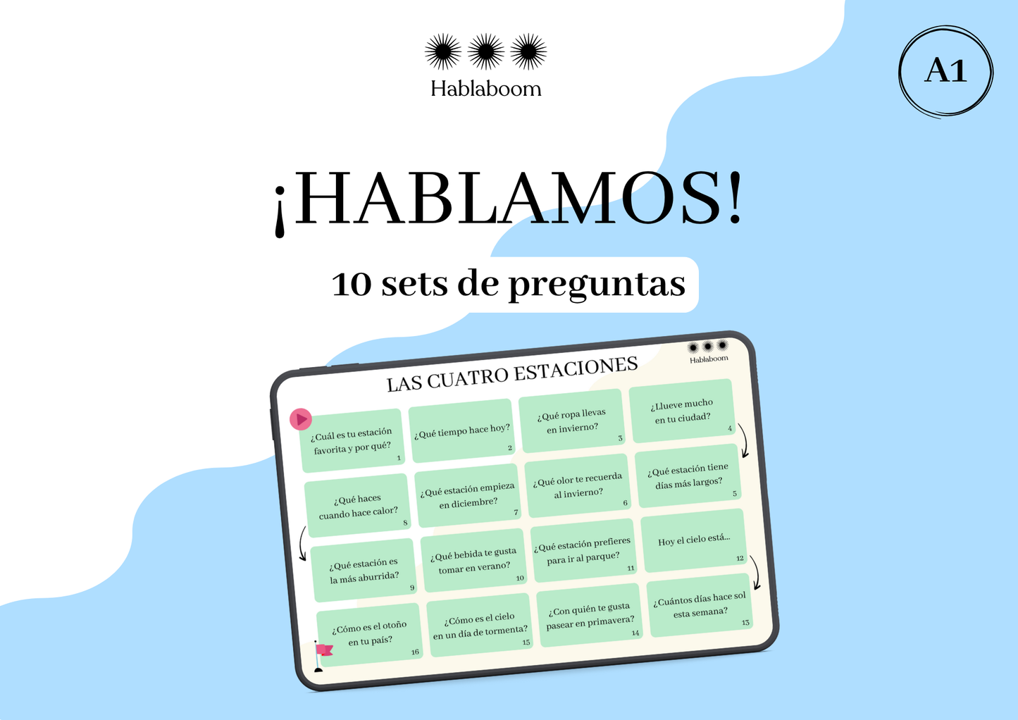 ¡HABLAMOS! 10 sets de preguntas A1